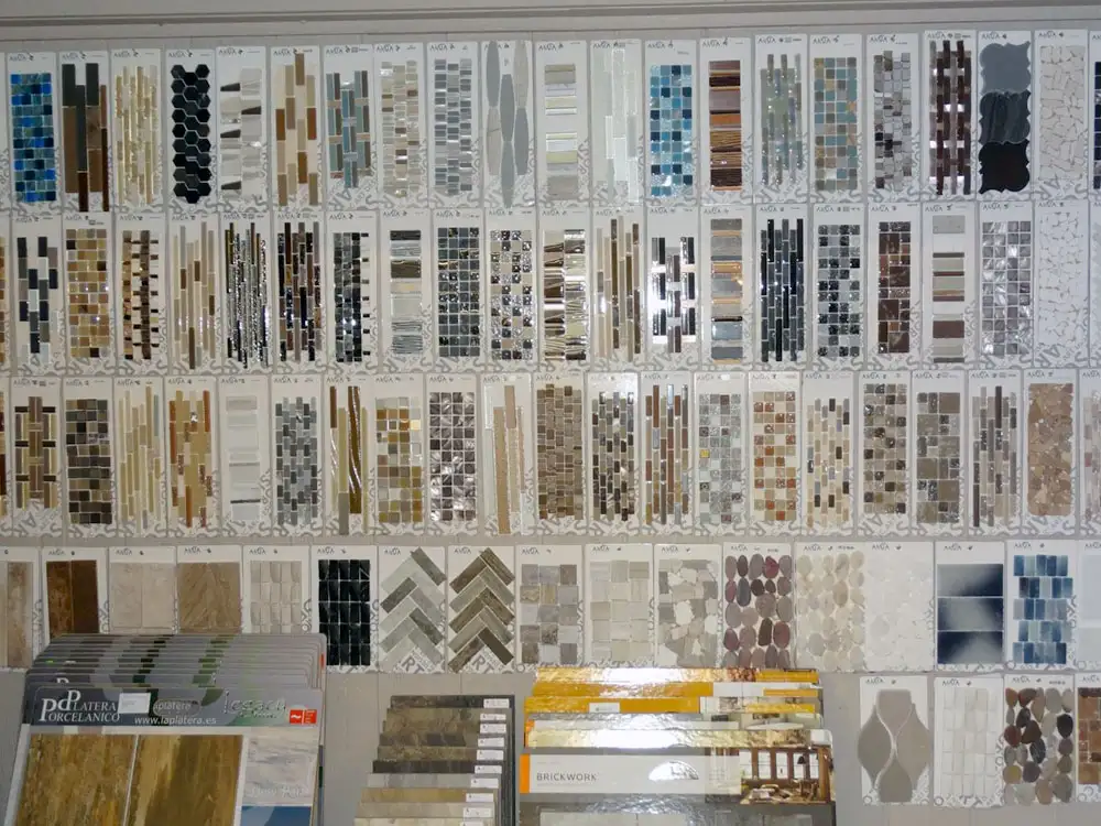 Porcelain and Ceramic Tile display wall